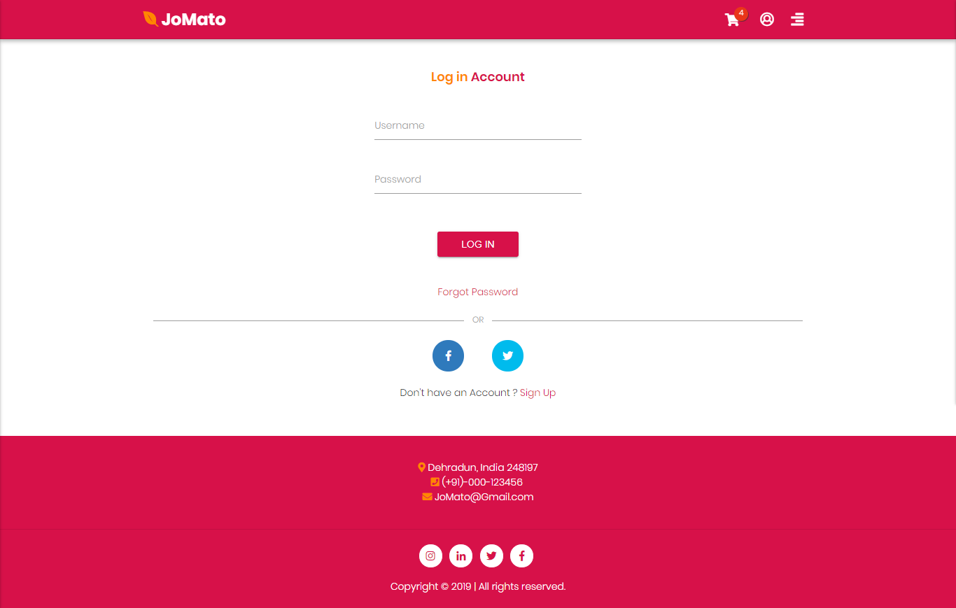 How To Make Website Like Zomato Download Zomato Website Template