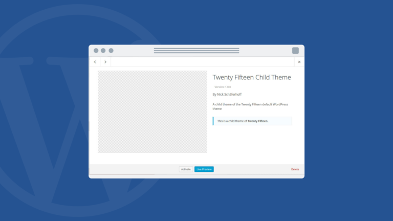 How To Create A Child Theme In Wordpress