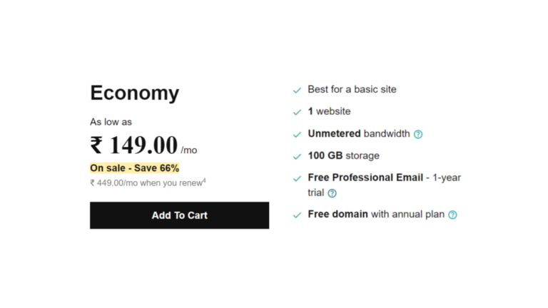 Godaddy Cheapest Hosting Plan