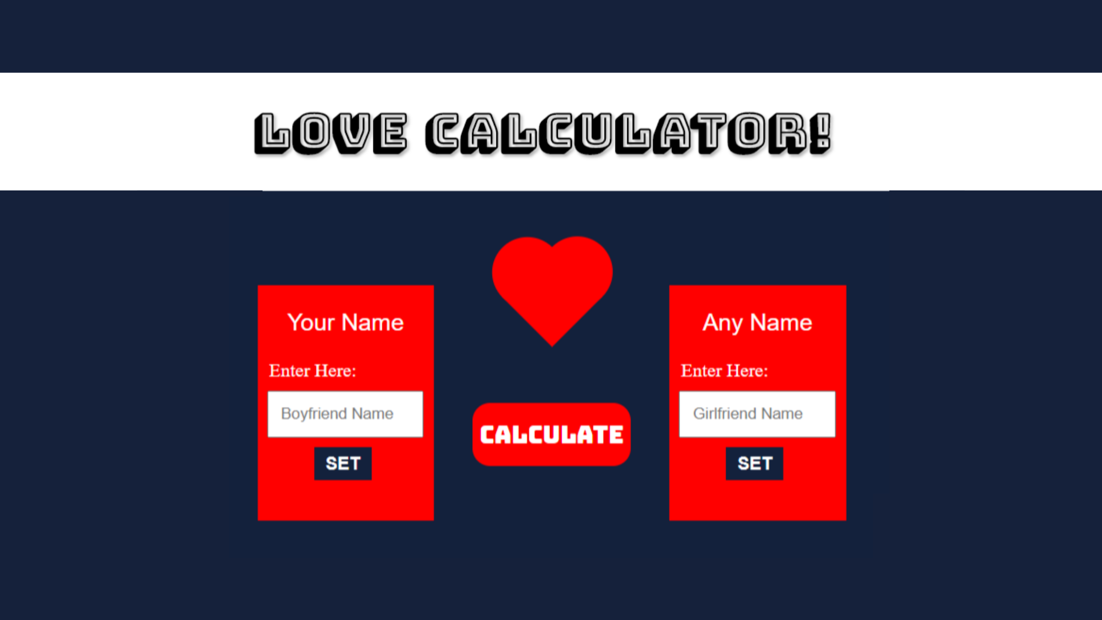 (Professional) Love Calculator Fake Prank Script Free Download!