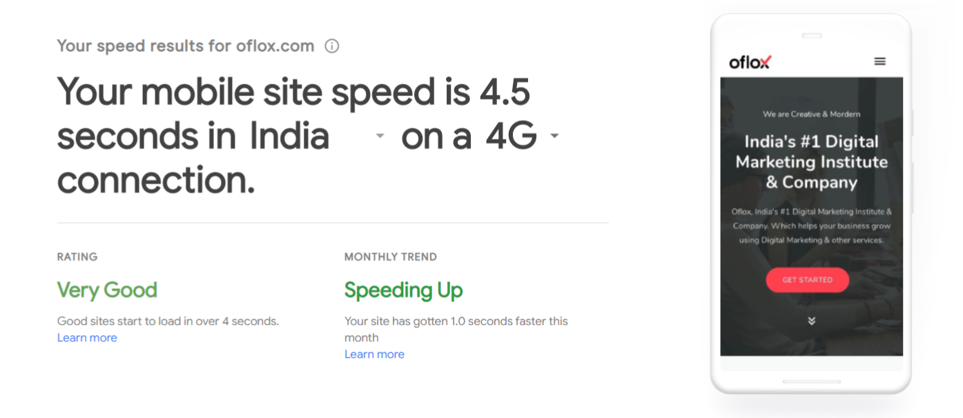 Test My Site By Google