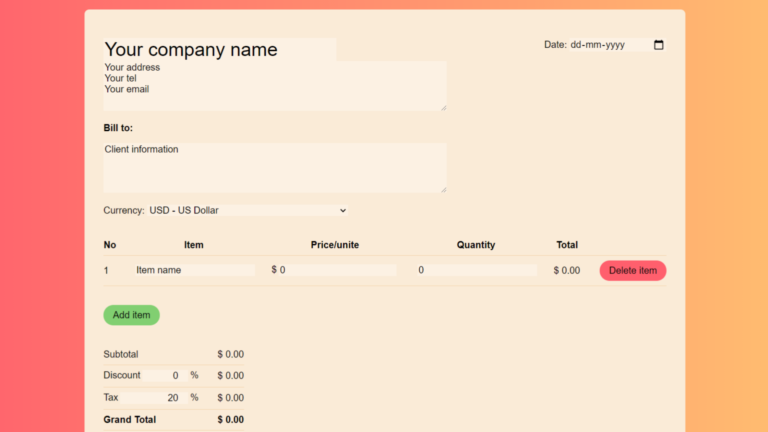 Online Invoice Generator India