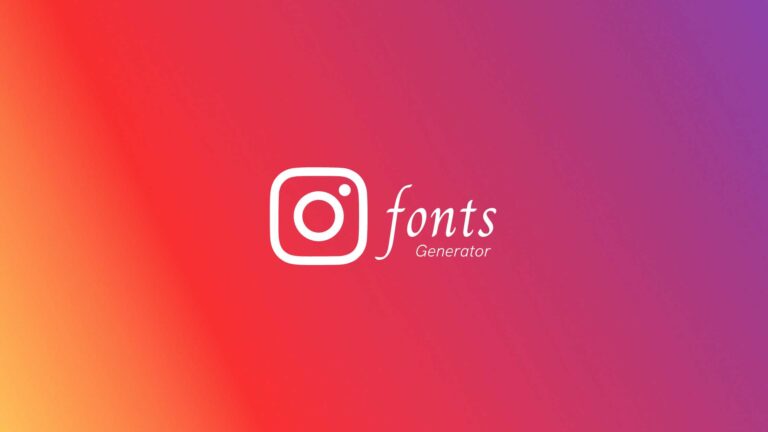 Instagram Fonts generator