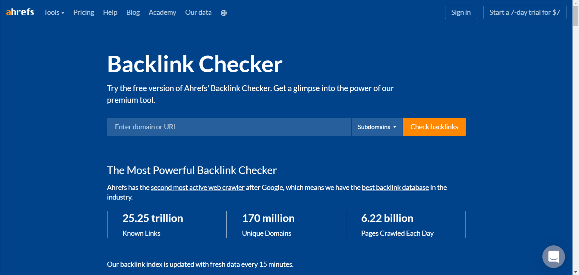 Ahref Backlink Checker Tool