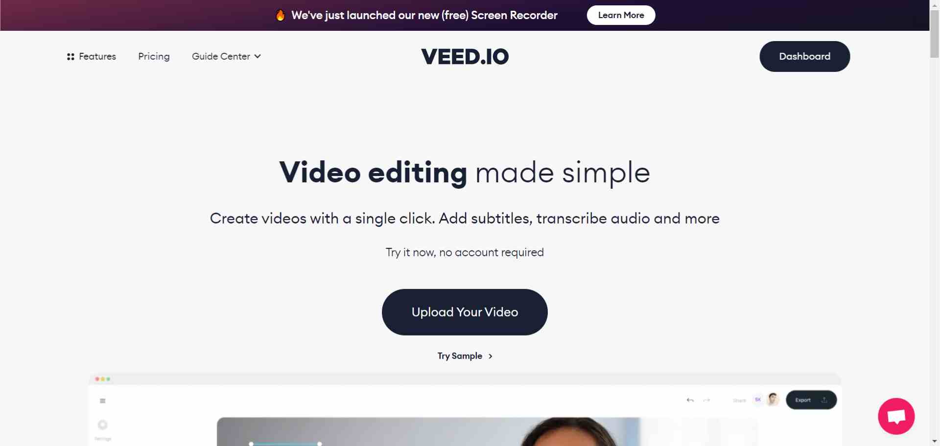 veed online video editor