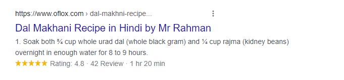 Recipes Rich Snippets