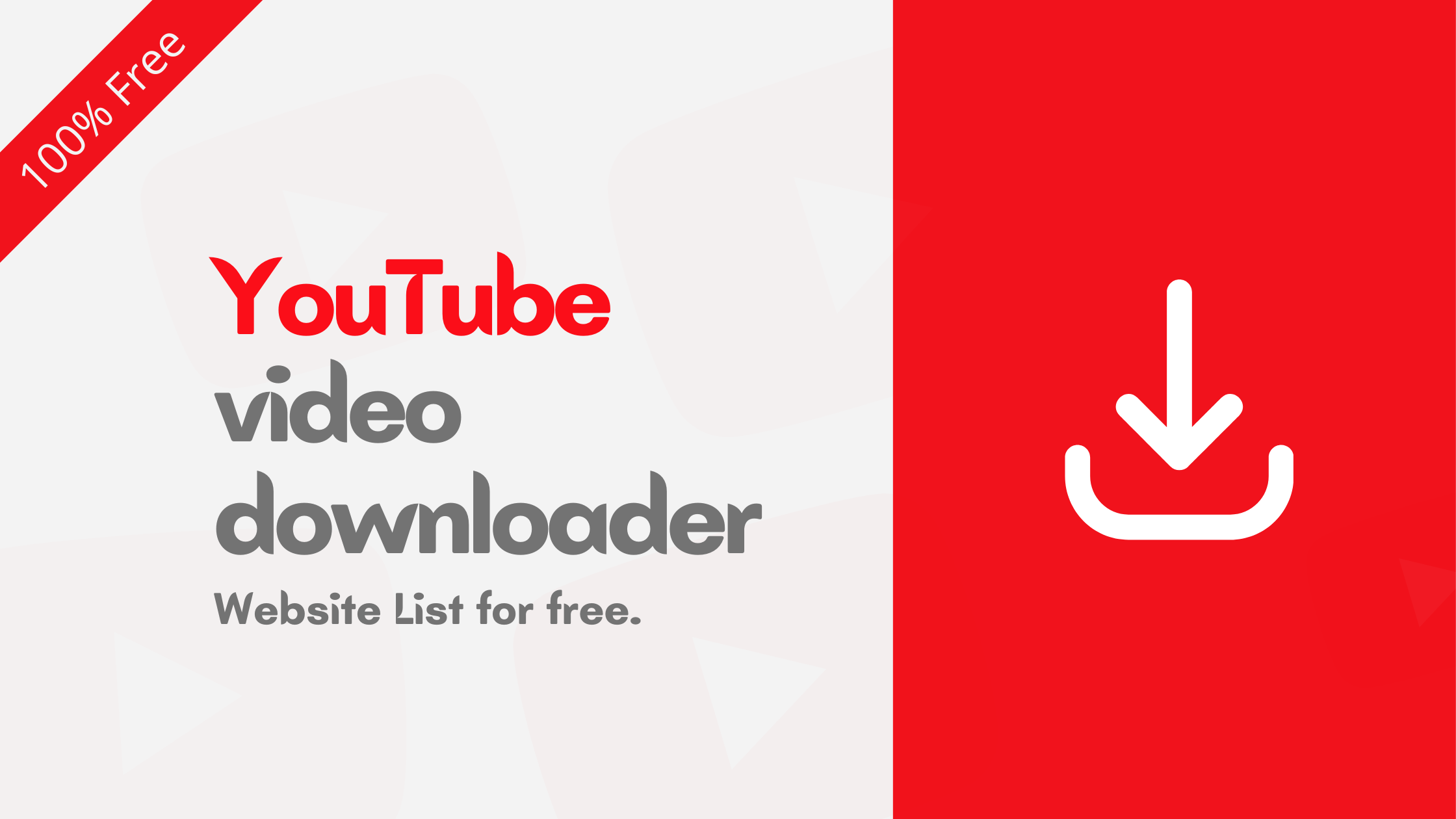 YouTube Video Downloader Website List