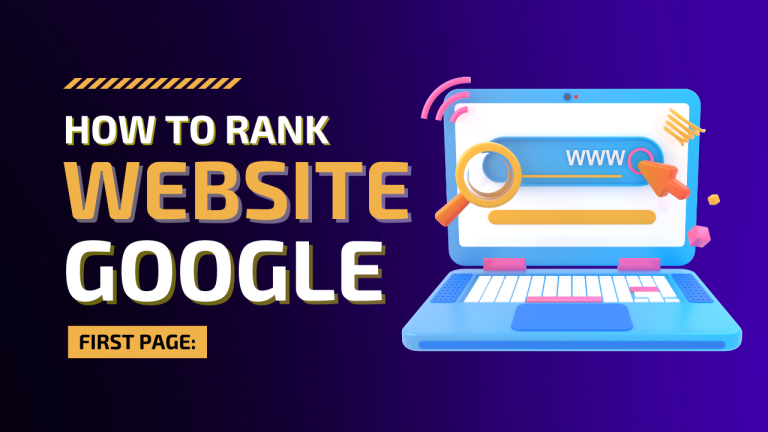 How to Rank Website on Google First Page