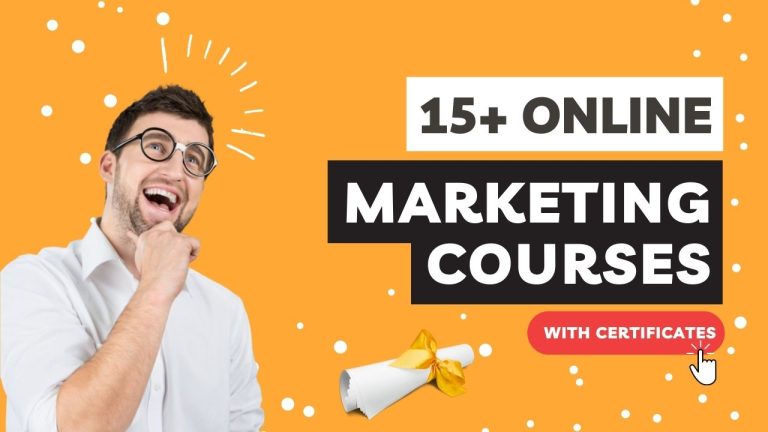 Online Marketing Courses With Certificates