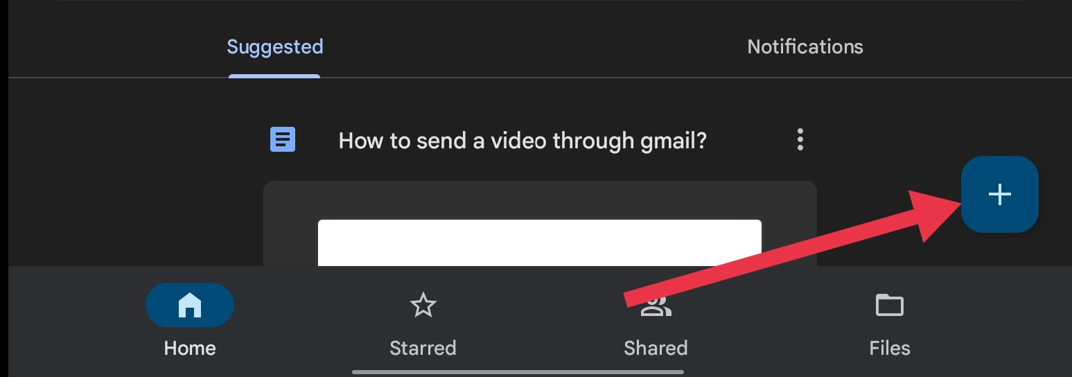 Upload the video to Google Drive