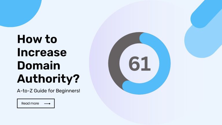 How to Increase Domain Authority