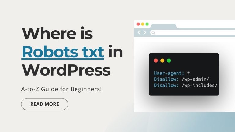 Where is Robots txt in WordPress