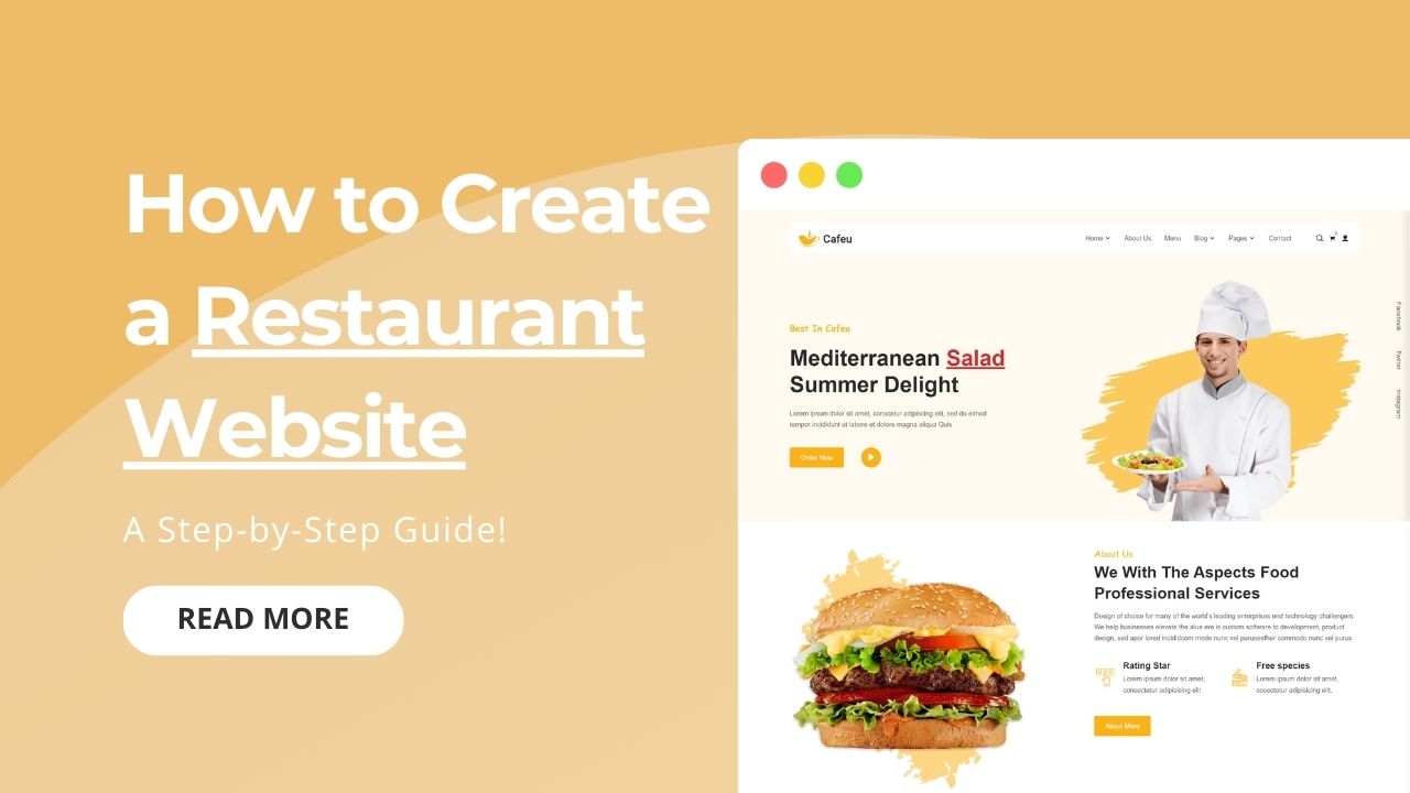 Comment créer un site Web de restaurant