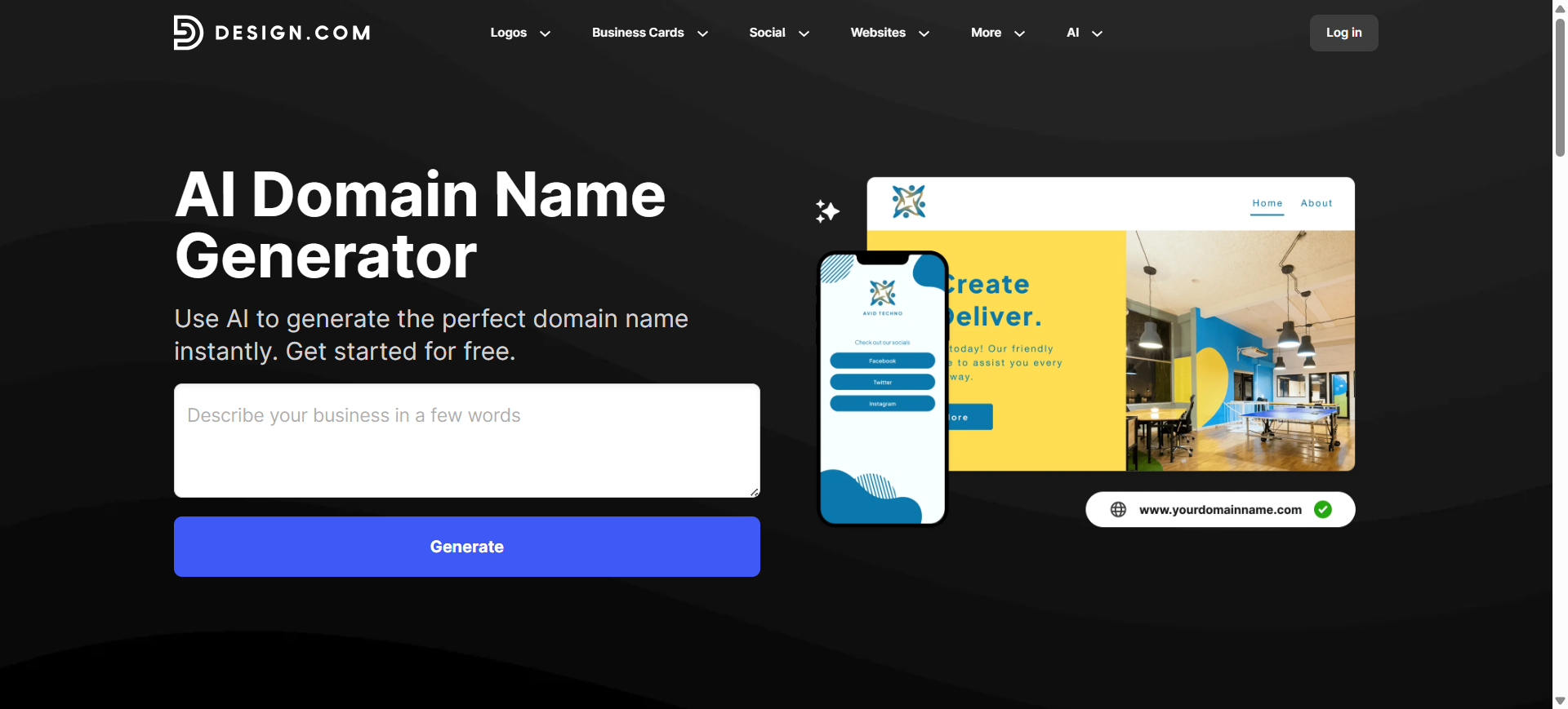 Free-AI-Domain-Name-Generator-Design-com