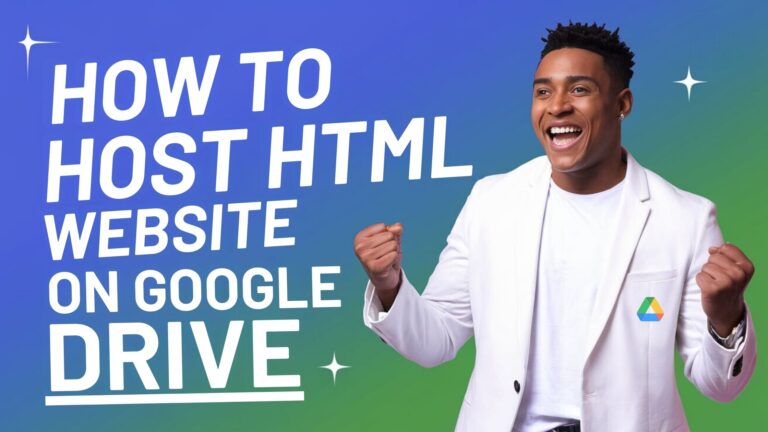 How to Host HTML Website on Google Drive