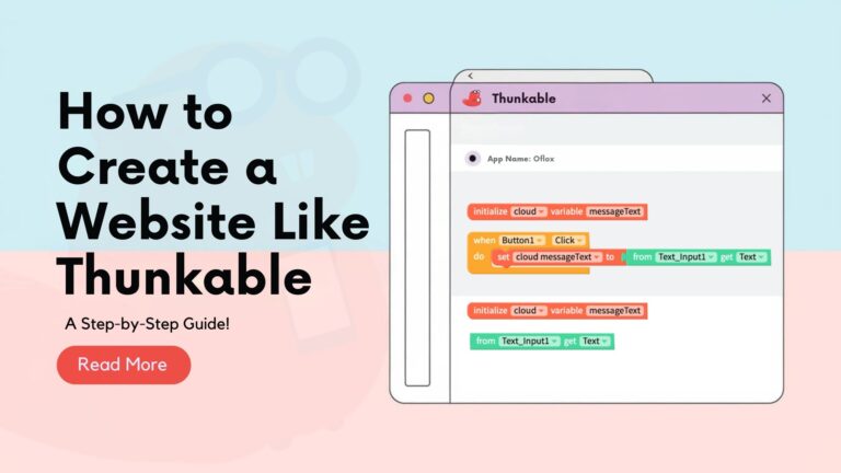 How to Create a Website Like Thunkable
