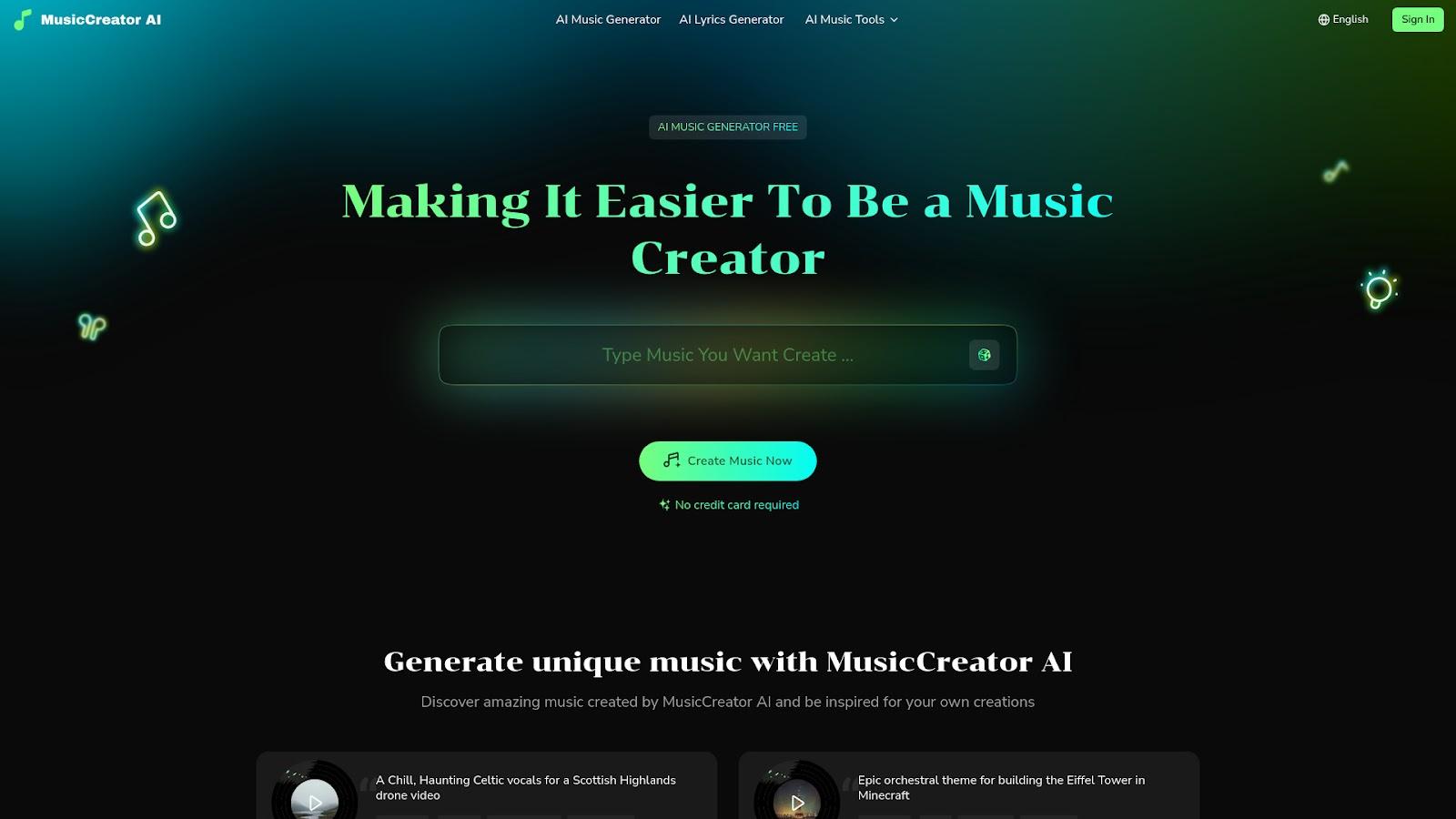 MusicCreator AI
