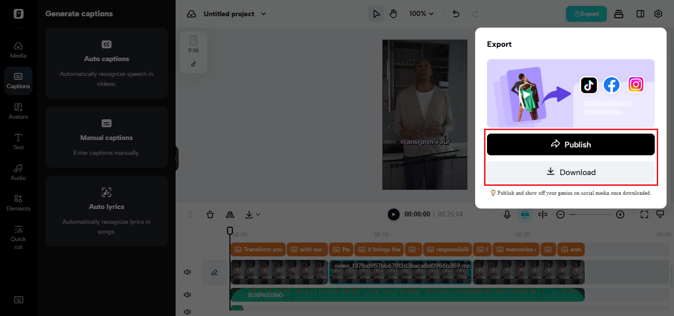 Pippit AI Clip Maker