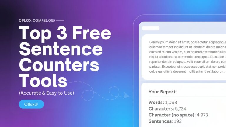Top 3 Free Sentence Counters Tools
