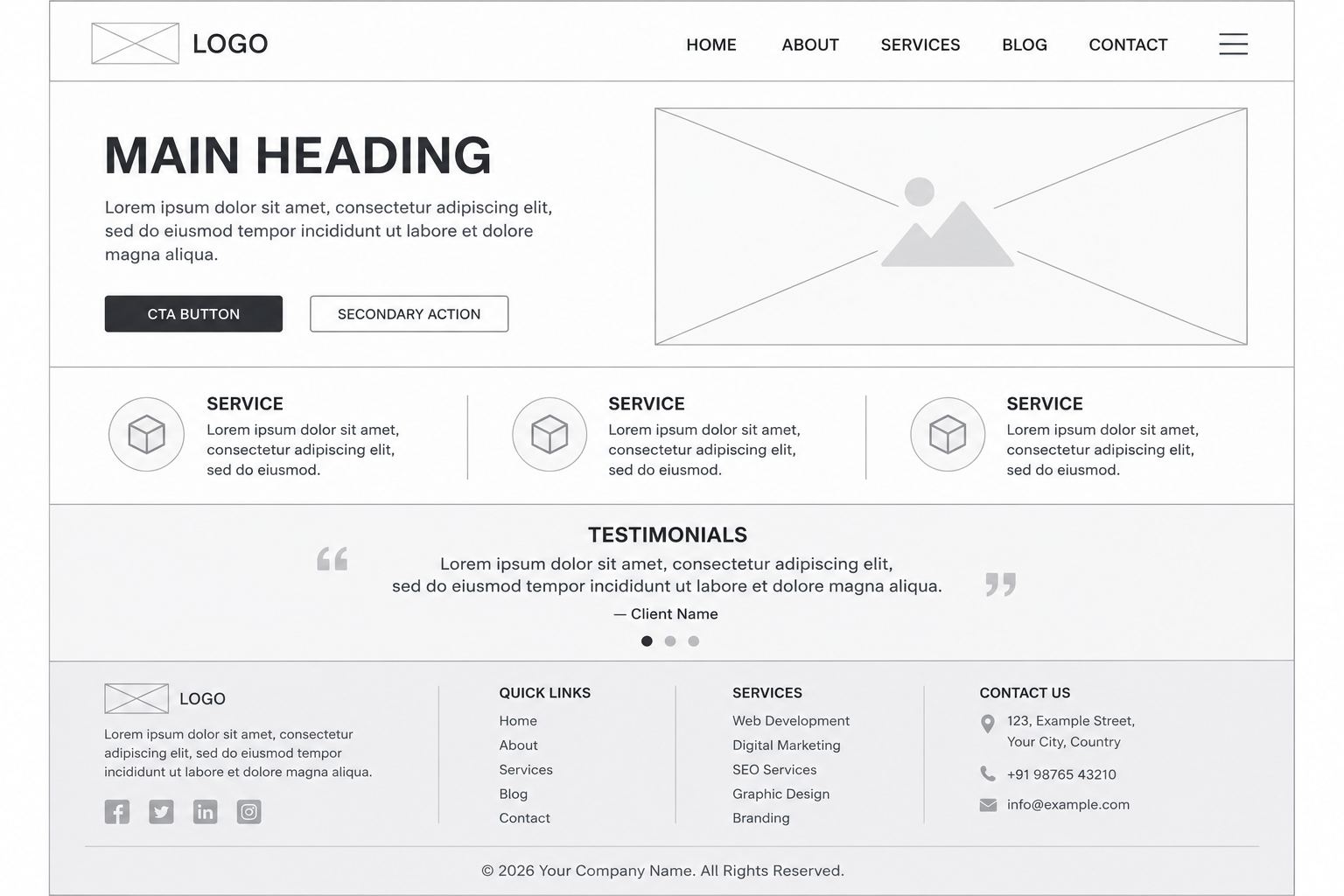 Low-Fidelity Wireframe