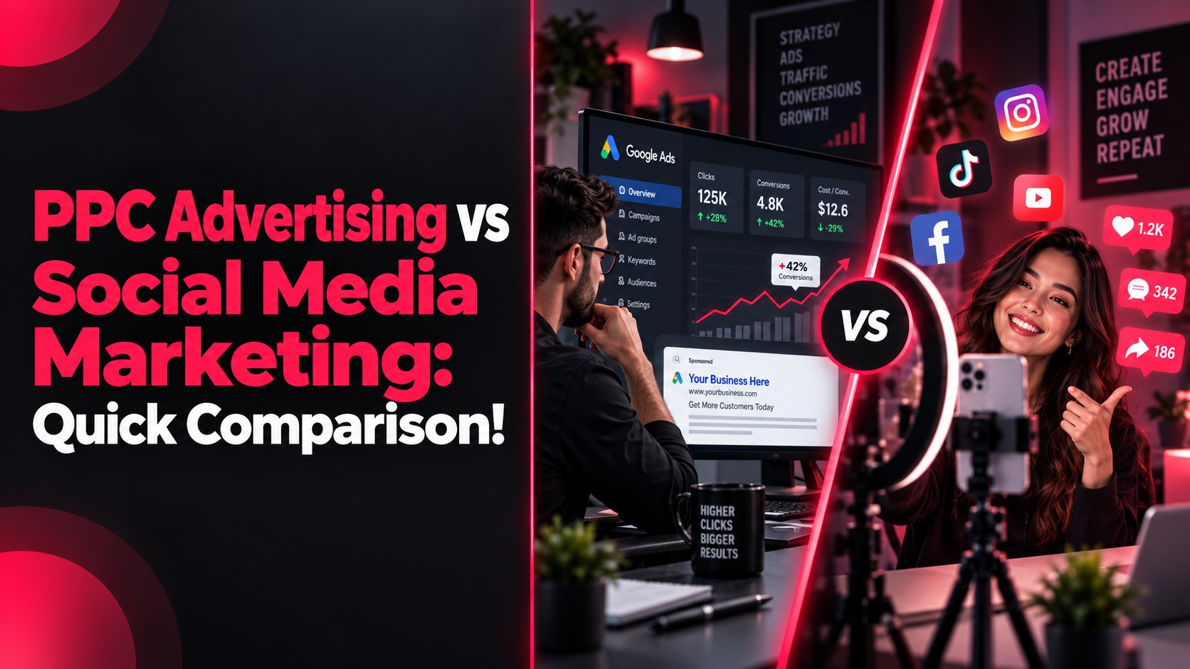 PPC Advertising vs Social Media Marketing
